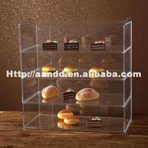 Vitrina de Acrílico Transparente para Exhibición de Alimentos, Pan y Donuts, Mueble de Exhibición para Panadería - Product Image 2