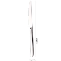 Vente en gros de fourchettes épaisses luxueuses, couteau et cuillère, ensemble de couverts en acier inoxydable, ensemble de couverts et d'argenterie