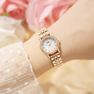 Montre à quartz pour femme, bracelet en acier, cadran étoilé de luxe léger, spécial Noël, nacre - Product Image 6