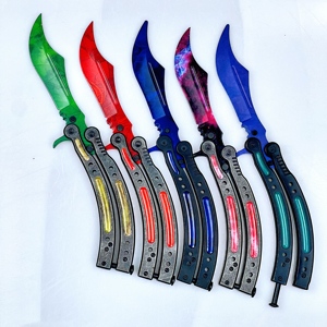 Cuchillo Plegable Tipo Mariposa de la Serie <span class=keywords><strong>CSGO</strong></span>, Práctico y Seguro, para Caza, Entrenamiento y Actividades al Aire Libre, Venta Directa de Fábrica al Por Mayor - Product Image 6