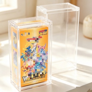 Boîte de présentation en acrylique transparente avec fermeture magnétique personnalisée pour petites boîtes de boosters japonais - Product Image 2