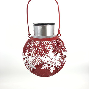 Lámpara Solar de Hierro con Diseño de Copo de Nieve LED, Lámpara Colgante para Jardín Exterior - Product Image 5