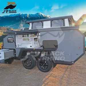 Bester Mini Caravan Caravane 4x4 Offroad Black Rhino Wohnmobil Anhänger