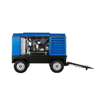 Compresseur d'air stationnaire Liutech Atlas à moteur diesel refroidi par air, lubrifié par vis, LUY085-14, 300 CFM, 14 bars, pour l'exploitation minière