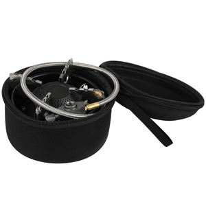 Réchaud de <span class=keywords><strong>camping</strong></span> pliable en acier inoxydable avec allumage piézoélectrique, brûleur coupe-vent pour le <span class=keywords><strong>camping</strong></span> et la randonnée - Product Image 4