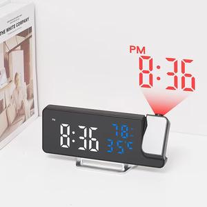 <span class=keywords><strong>Reloj</strong></span> Despertador Digital LED Moderno con Proyección de <span class=keywords><strong>Hora</strong></span>, Temperatura y Humedad, Función de Snooze, Brillo Ajustable, Decoración para el Hogar y Dormitorio - Product Image 5