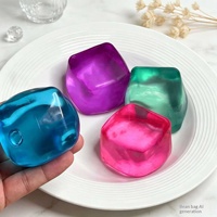 Gomme thermoplastique anti-stress en caoutchouc à rebond lent, style Squishy, en forme de glaçon, très populaire et esthétique, pour le soulagement du stress transfrontalier