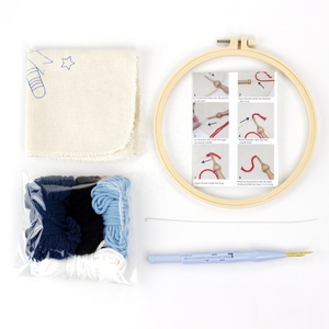 Kit de punzón de aguja personalizado, patrón de Bull Terrier, punto de cruz, artesanal, bordado, aro, tela, enhebrador de tela, juego de instrucciones - Product Image 4