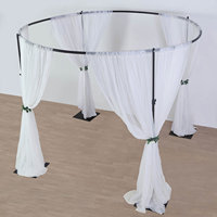 Usine directe moderne blanc tuyau drapé accessoire de mariage décoration approvisionnement extérieur salon Restaurant Bar toile de fond de mariage