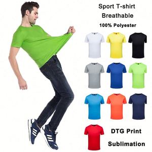 เสื้อยืดโพลีเอสเตอร์ 100% คุณภาพสูง พิมพ์ลายตามสั่ง ปี 2026 สำหรับทุกเพศ สวมใส่ได้ทั้งออกกำลังกายและเล่นกีฬา แห้งเร็ว สีขาว พร้อมสกรีนโลโก้ - Product Image 3