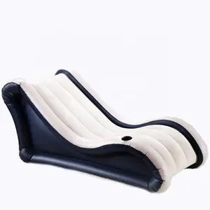 PVC植绒充气空气家具休闲空气沙发椅