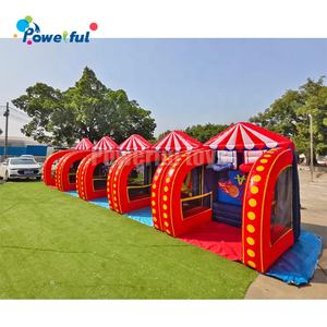 Nuovo Design Gonfiabile 5 in 1 Giochi da Luna Park con Calcio Pallacanestro Rugby Lancio della Palla e Porta da Gioco per Bambini - Product Image 5