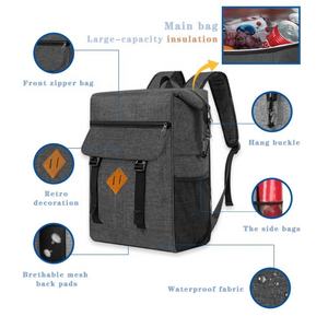 Sac à dos isotherme unisexe tendance pour pique-nique, personnalisable avec logo, en tissu imperméable imprimé et matériau en mousse, pour aliments et vin, vente en gros - Product Image 6