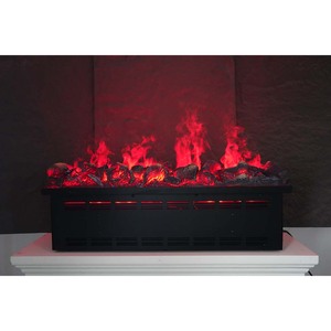 Chimenea Eléctrica Decorativa de Vapor de Agua <span class=keywords><strong>con</strong></span> Llama LED 3D Ajustable y Personalizable de 100cm, <span class=keywords><strong>con</strong></span> Leños Decorativos - Product Image 6