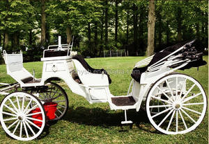 Voiture à chevaux style mariage parc visite touristique voitures à vendre véhicule à roues dessiné chariot rétro - Product Image 2