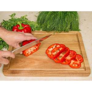 Planche à découper en bois double face Planche à découper en acacia de cuisine - Product Image 5