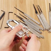 Kit de serrures transparentes pour la pratique et la sélection des outils de déverrouillage
