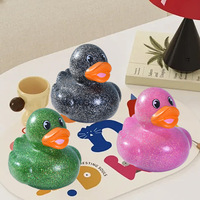Lot promotionnel de canards flottants en caoutchouc MCtoy de 2 pouces, rose doré scintillant, pour la sécurité et le développement cognitif des bébés, idéal pour les fêtes à la piscine, avec logo personnalisé
