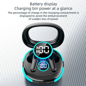 Auricolari Sportivi In-Ear OEM ODM JL PLUS50 Wireless con Indicatore LED della Batteria, Neri, TWS, Bassi Potenti, Impermeabili IPX-4, Cancellazione Attiva del Rumore - Product Image 3