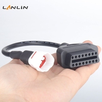 Câble adaptateur OBD pour moto à 4 broches, faisceau de câblage de diagnostic pour moto à 4 broches pour la lecture des codes de panne