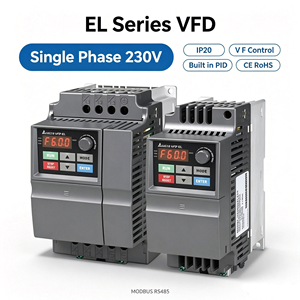 Inversor de Frecuencia para Motor de CA Serie EL, Monofásico, 230V, IP20, con Capacidad de Sobrecarga del 150%, para Máquinas de Procesamiento Pequeñas - Product Image 1