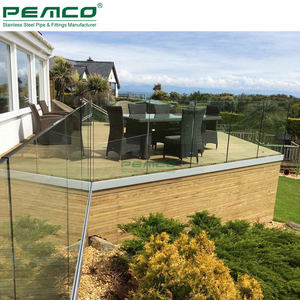 Extérieur Maison Toit Sans Cadre <span class=keywords><strong>Plexiglas</strong></span> Conceptions Fonte en Forme De U En Aluminium Profil Prix de Main Courante - Product Image 2