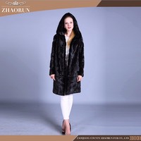 Blouson en fourrure de vison véritable pour femme, manteau d'hiver naturel, décontracté et léger