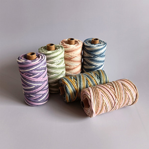 Accessori per macramè corda per Macreme in cotone <span class=keywords><strong>Makrame</strong></span> corda in cotone a torsione singola da 4mm - Product Image 3