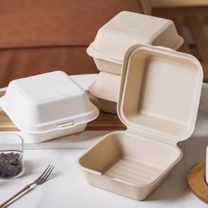 Envase de Cartón para Alimentos Suqure, Caja Desechable para Hamburguesas, para Restaurantes y Comida para Llevar - Product Image 1