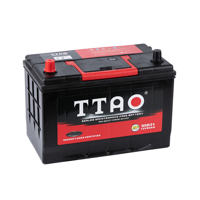 Best Sales Car Batteries Automotive 75AH NX120-7 95D31 12v 80ah Japanese Car Battery MF Battery