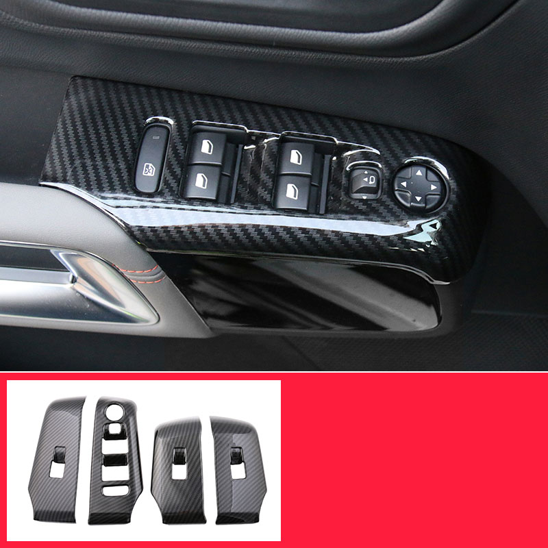 Fenêtre lifter couverture en fibre de carbone