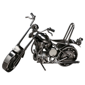 Ornements en <span class=keywords><strong>fer</strong></span> <span class=keywords><strong>forgé</strong></span> modèles de moto en métal faits à la main accessoires pour la maison, souvenirs scéniques - Product Image 2