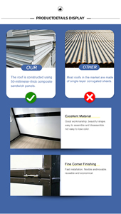 <span class=keywords><strong>Maison</strong></span> pliante économique entièrement isolée, préfabriquée, modulaire, petite <span class=keywords><strong>maison</strong></span> pliante, <span class=keywords><strong>aménagement</strong></span> et dimensions personnalisables, maisons modulaires pliantes - Product Image 6