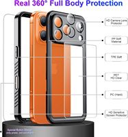 Coque de protection intégrale antichoc étanche IP68 avec protection intégrée pour écran et caméra pour iPhone 18 17 Pro Max 16 15 Plus