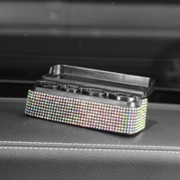 Boîte de rangement pour pièces de monnaie de voiture en ABS de luxe avec 4 compartiments pour l'intérieur de la voiture - Organisateur d'argent créatif