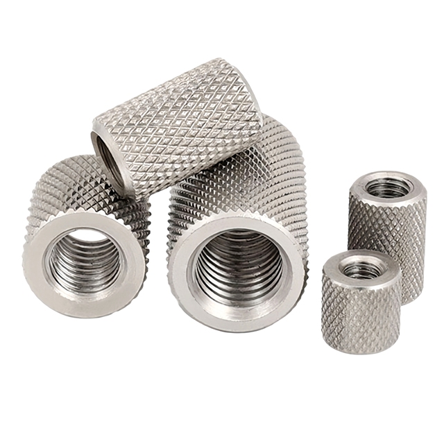 Custom Factory Manufacturers' Stainless Steel 304 Thumb Knurled Insert Nut Fasteners Hardware Nut Collection OEM Available