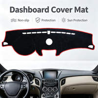 Pour Hyundai Genesis Coupé 2008-2016, couvre-tableau de bord de voiture, accessoires automobiles, couvre-tableau de bord de voiture avec fonction antidérapante