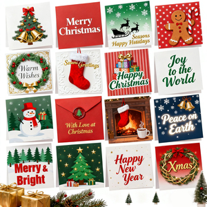 Cartes de Noël religieuses personnalisées, manuscrites, cartes de vœux de fêtes, cartes de vœux de Noël, cartes cadeaux de Noël avec enveloppes - Product Image 6