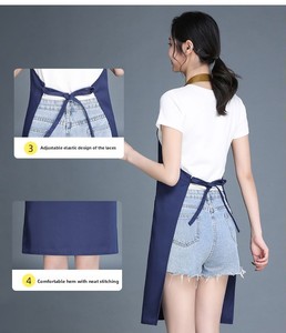 Delantal de Lona sin Mangas en Forma de <span class=keywords><strong>H</strong></span>, Impermeable, Resistente al Aceite y Antimanchas, Disponible al por Mayor, con Impresión de Logotipo Personalizado - Product Image 6
