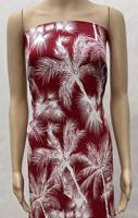 Tissu imprimé en rayonne viscose à motif de feuilles de palmier tropical de l'usine textile Henry pour robes de femmes et chemises d'hommes