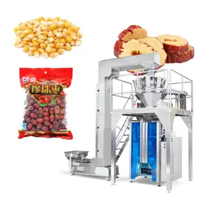 Machine d'emballage de sachets de scellage arrière de sac de poinçon d'arachides personnalisée Machine d'emballage de grains de sel de sucre de riz