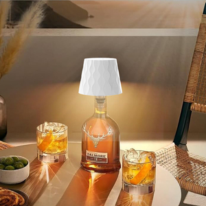 Lampe de table LED sans fil rechargeable pour bouteille de vin, 3 couleurs, intensité variable en continu, commande tactile, veilleuse pour chambre, bar, <span class=keywords><strong>restaurant</strong></span> - Product Image 3