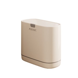 Ascor Trash Can 10L With Lid Space Saving For Bathroom Kitchen Toilet - Product Image 5