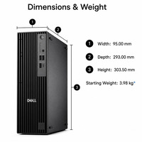 En stock, nouveau PC Dell Pro Slim Plus QBS1250 AI, Intel Core Ultra 5 235, 16 Go de RAM DDR5, 512 Go de SSD, ordinateur de bureau pour le bureau et l'éducation