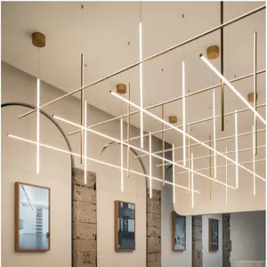 Modern minimalist chandeliers bar showroom restaurant designer creative mazza lamp