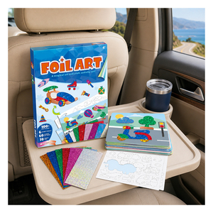 Ocean Animal DIY Foil Art Set Sparkling Transfer Cards Undersea Scene Learning Craft Activity Holiday Gift For Kids - Product Image 5