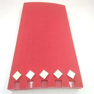 Almohadilla de espuma EVA roja para separador de vidrio, 15x15x3 + 1MM, muestra gratis, venta al por mayor