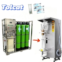 Machine d'emballage verticale Tolcat pour liquides, machine automatique de remplissage d'eau en sachet, machine de remplissage et d'emballage de liquides en film plastique