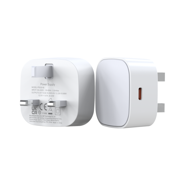 PD0201 Factory Custom 20W PD Fast Charging USB C Charger Wholesale Mobile Phone Power Adapter 20w Charger for Compatible iPhone