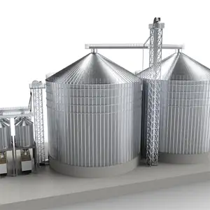 FTSILO galvaniz gi levha silo 1000 ton tahıl silosu 5 * 200ton tahıl silosu fiyat